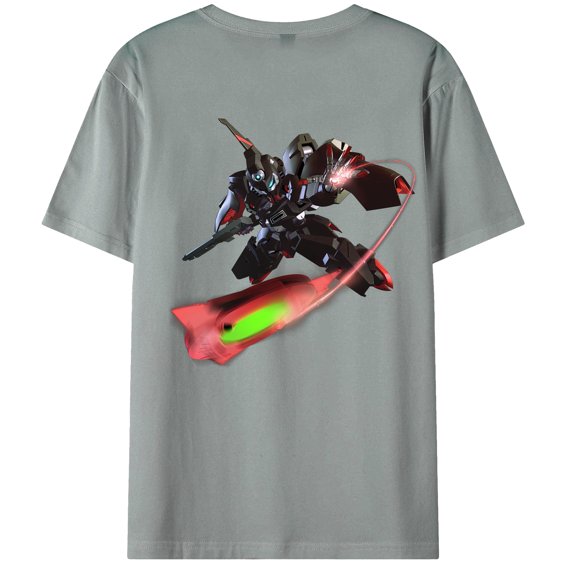 （画像用） 機動戦士ガンダム Mobile Suit Gundam 綿100％ メンズ半袖Tシャツ（バックプリント） 通気性